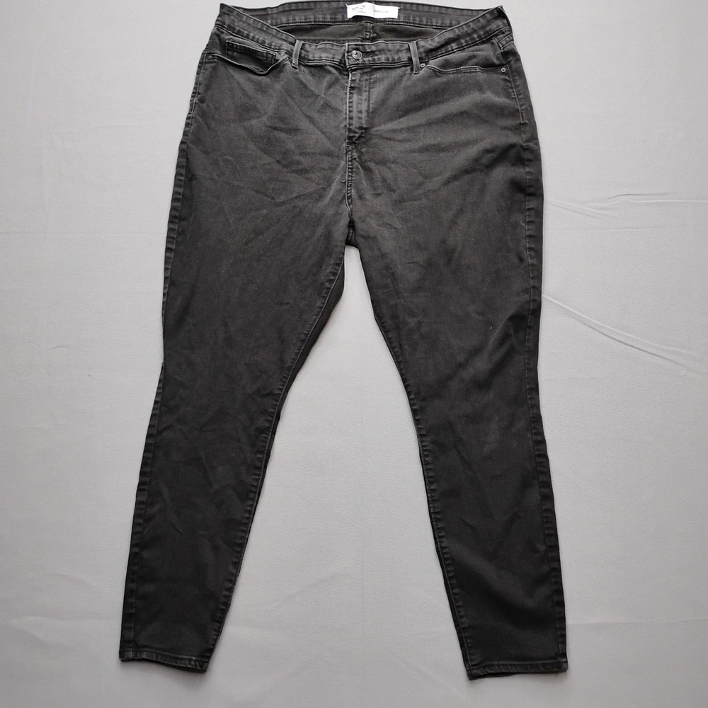 Signature by Levi Strauss Womens Mid Rise Skinny Jeans Black 20M 20W